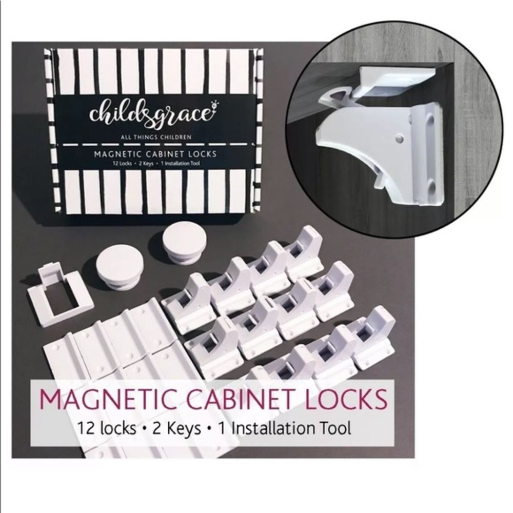 MAGNETIC CHILD SAFTEY LOCKS / cabinets & drawers